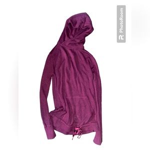 Lululemon Athletica Burgundy Pullover Hoodie with cashmere M
